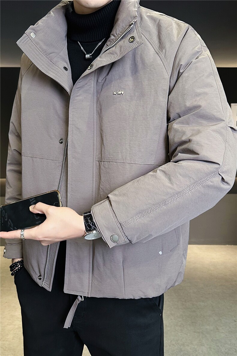 标50绒羽绒服男冬季2025新款立领时尚外套A313-3306-P215,男装羽绒服,电商A313