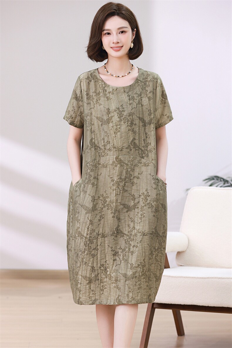 连衣裙女2024新款高端精致大码女装微胖穿搭气质裙子,女装连衣裙,忆绮罗