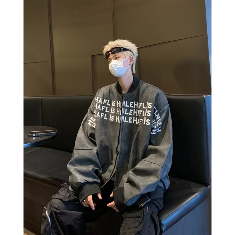 秋季新款时尚凯美拉印花皮衣外套JK935P80,男装皮衣,星座1116-2