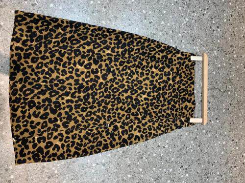 2021年秋季新品欧货开叉豹纹Ａ字半身裙，女装半身裙，L·H·X