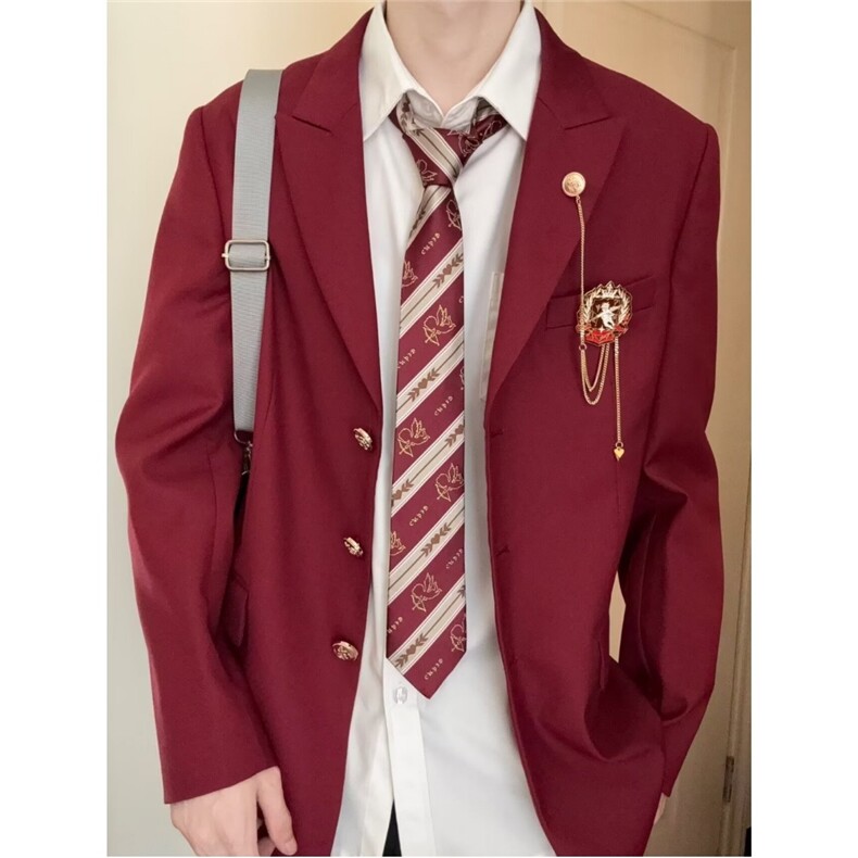 爱神丘比特dk制服西装男女春夏秋新款学院风青少年日系高校jk西服,男装西服,星座601-1