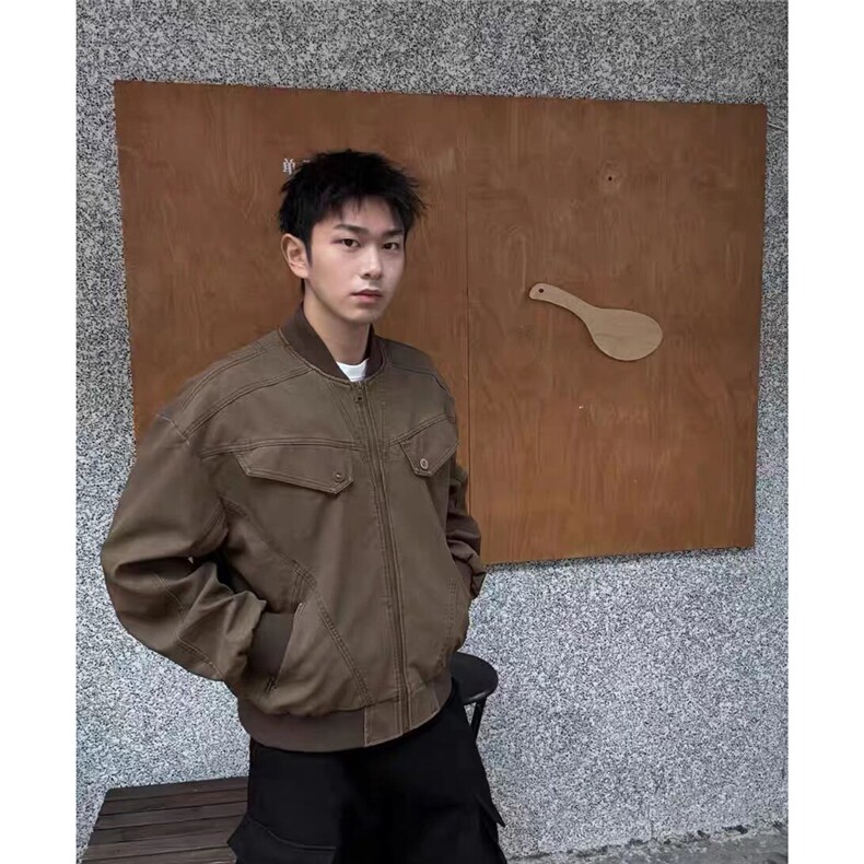 1506-1/GW250/P64美式复古工装夹克男女春秋冬新款棒球服宽松,男装夹克,星座1506A