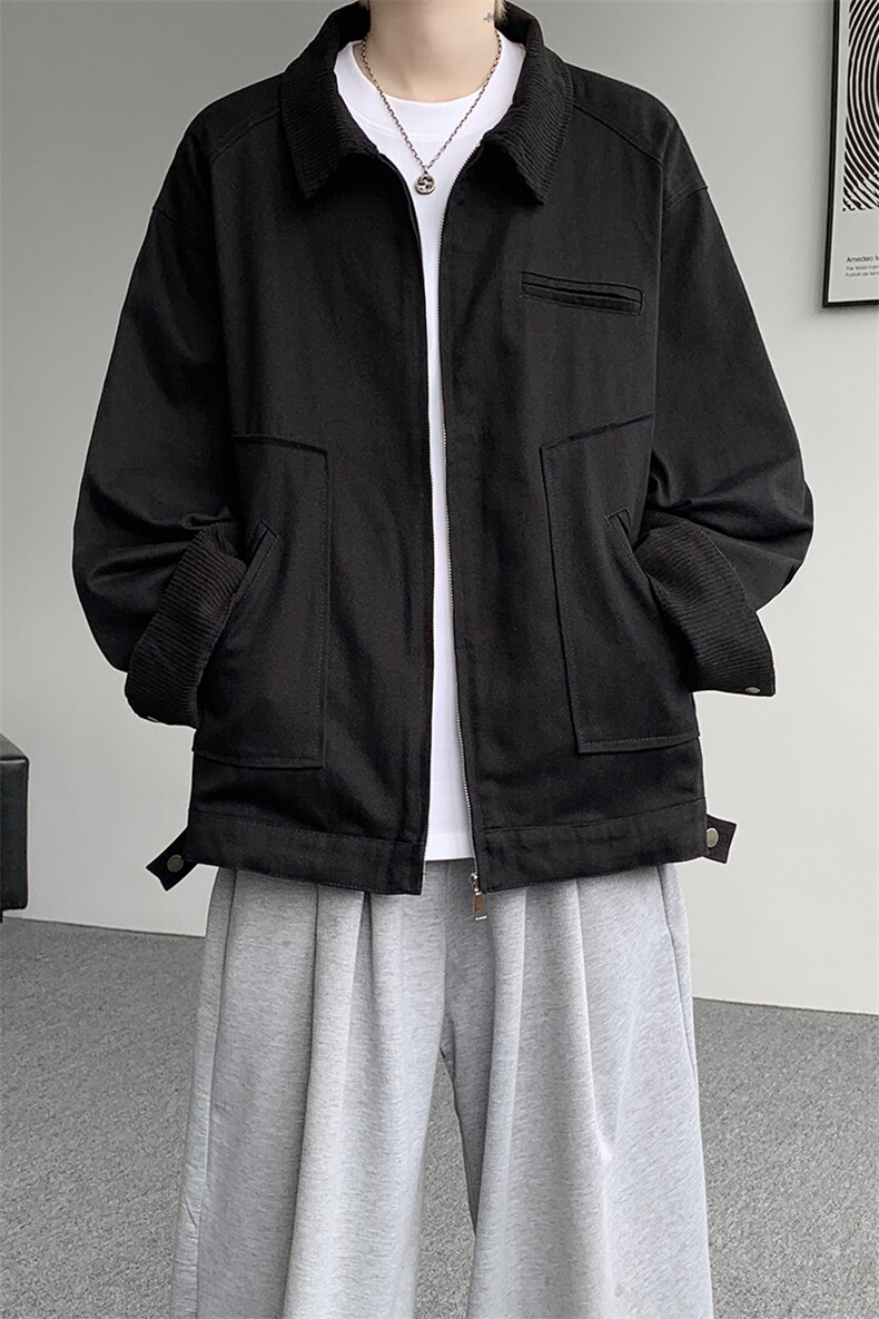 8XL-M明星同款工装猎装夹克哈灵顿外套男底特律衬衫秋季JK1325P88,男装夹克,电商D206-1