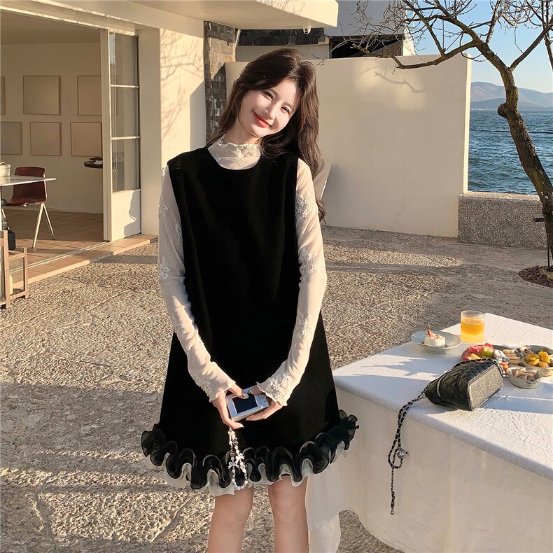 2026春季新款蕾丝丝绒花边套装P155K248,女装套装/套裙,2B146