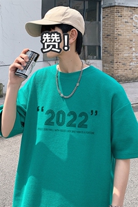 ！2023夏季男士华夫格短袖T恤潮流情侣半袖TXH211P25图片