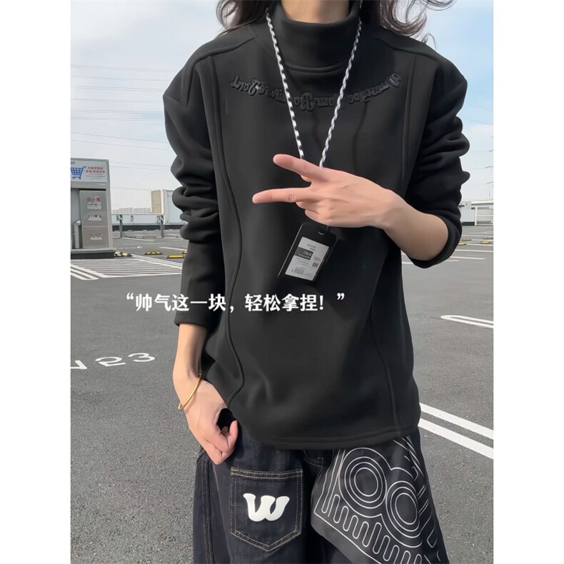 XZ809A/DR18/加绒特P29/控58450克德绒结构钢印加绒打底衫,男装T恤,星座809A(原222-1)