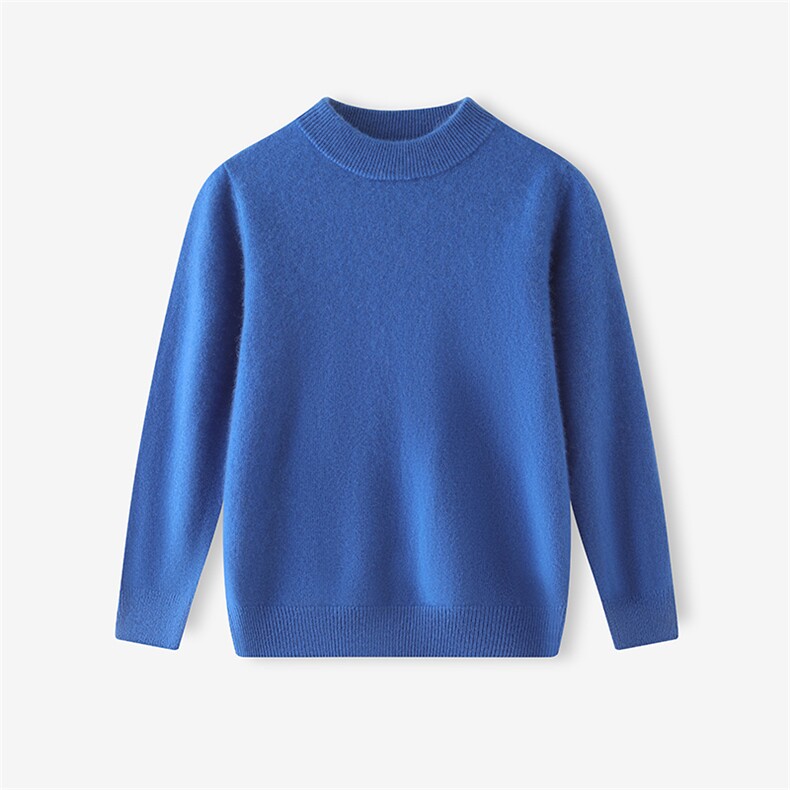 儿童半高领山羊绒衫男童秋冬加厚高端打底中大童羊毛衫女童冬毛衣，童装儿童羊绒衫，跳跳羊儿童羊绒衫