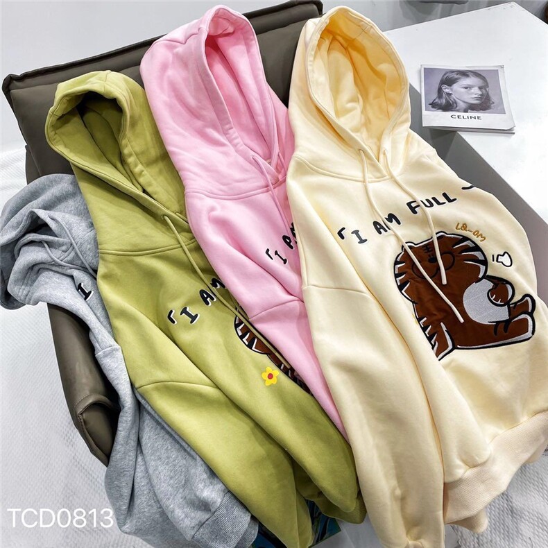 加绒带帽卫衣均码，女装卫衣/绒衫，尚映