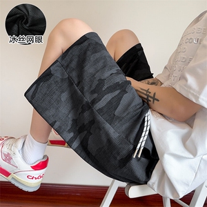 特批P25无差价夏季冰丝网眼透气迷彩男宽松薄款休闲短裤DK5987图片