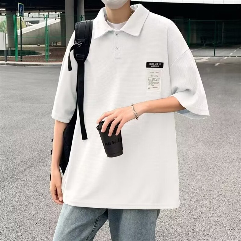 夏季流行青年男生短袖POLO衫衬衣休闲宽松舒适吸汗休闲上衣，男装Polo衫，星座1013
