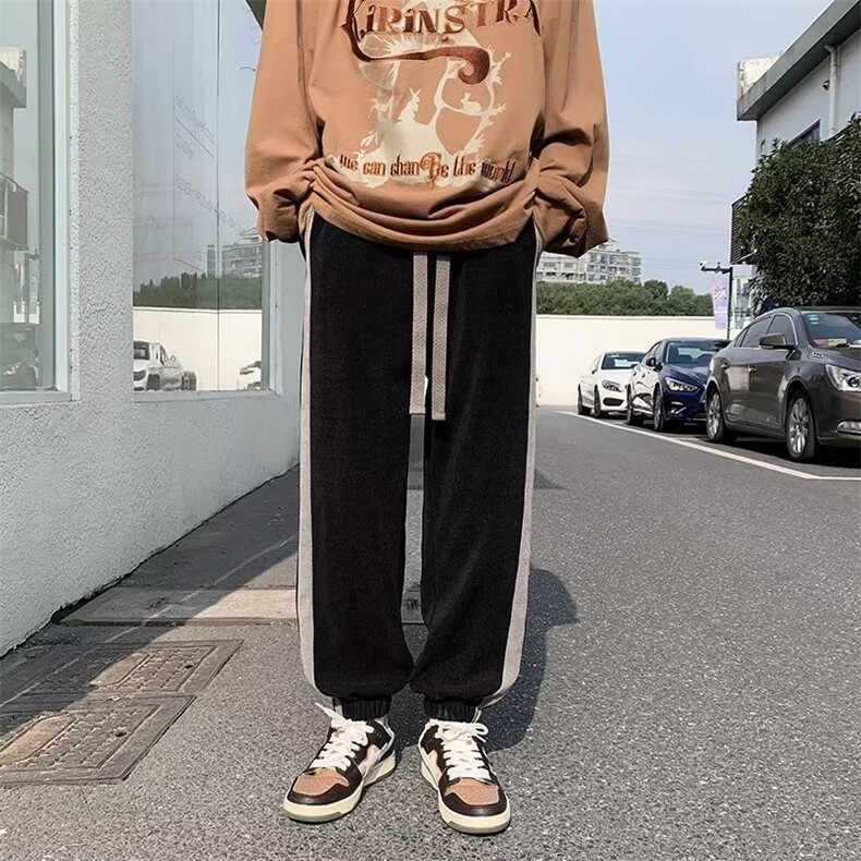 男春季新款港风灯芯绒休闲裤KM623P36,男装休闲裤,星座1116-2