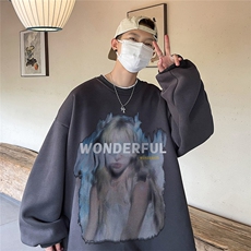 直播品质360克重磅美式卫衣H265特P28同步供应棉H265HM特P38，男装卫衣，电商A486