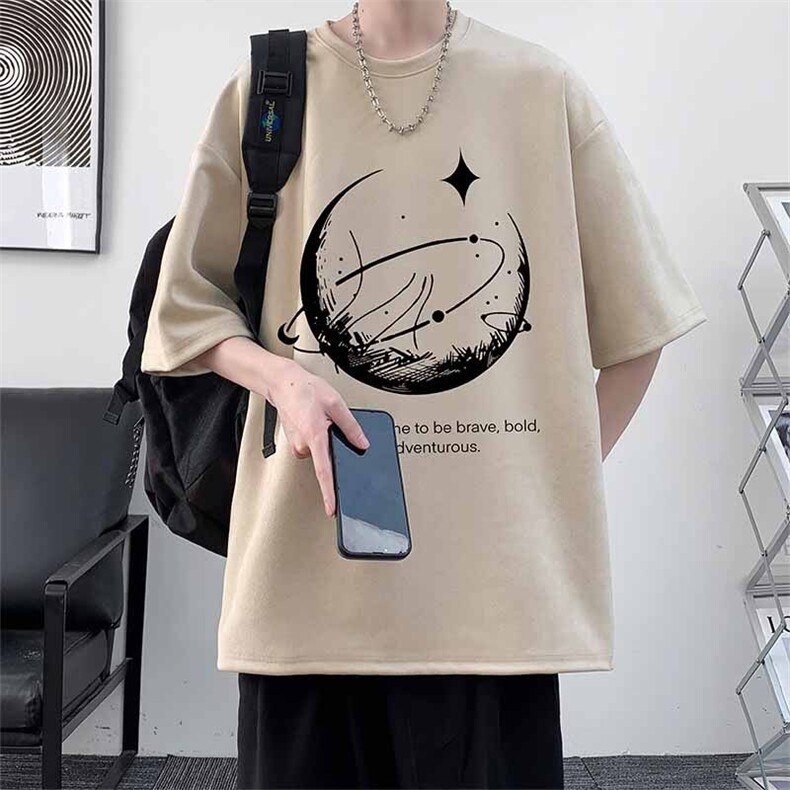 麂皮绒短袖t恤男大码半袖男JD82457-P25,男装T恤,电商A040