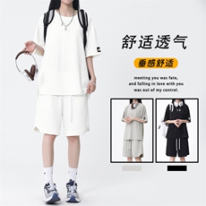 夏季运动百搭简约时尚套装TZ17-特批68，男装休闲套装，星座718
