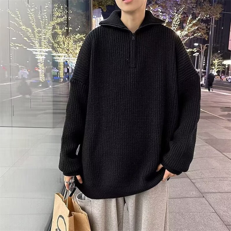 大货DY267-批50抖音天猫重磅加厚保暖粗针毛线衣,男装针织衫/毛衣,星座603-2