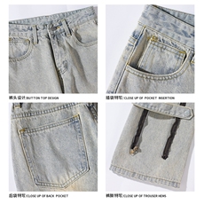 2025GK23129加绒白底大码美式微喇牛仔裤M-5XGK23902-特P50，男装牛仔裤，电商A022