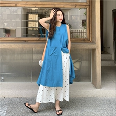 现货宽松连衣裙+阔腿裤叠穿2C236M202P165K228，女装套装/套裙，2C236