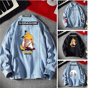 2025新款男士百搭牛仔夹克男女春季外套修身学生牛仔衣 JK222-P45图片