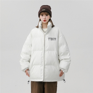 中性风 23冬季时尚百搭宽松字母印花潮流棉服外套MY453P115控158图片