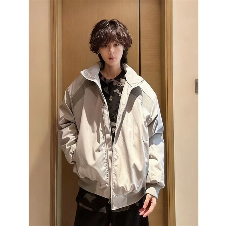 网图美式潮牌解构立领棒球服棉衣加厚棉服外套A025-QY16049-P78,男装棉衣,电商A025