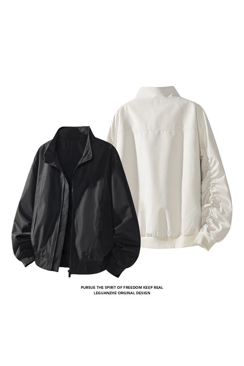 美式飞行员夹克男春秋季2025新款潮牌cleanfit工装立领棒球服外套,男装夹克,电商A022