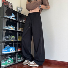 GENIOLAMODE美式运动潮流休闲长裤子男士夏季薄款宽松直筒青少年，男装休闲裤，星座209-2