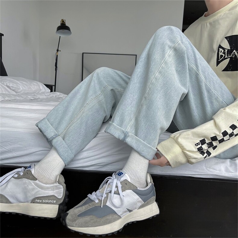 力推！早春牛仔裤休闲直筒男裤子A080-9231-P30控48,男装牛仔裤,电商A080