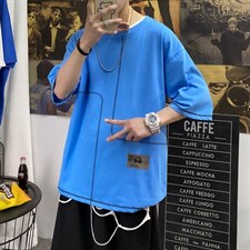 夏季短袖t恤男潮流港风时尚打底衫A210-A8308-P25 控38图片