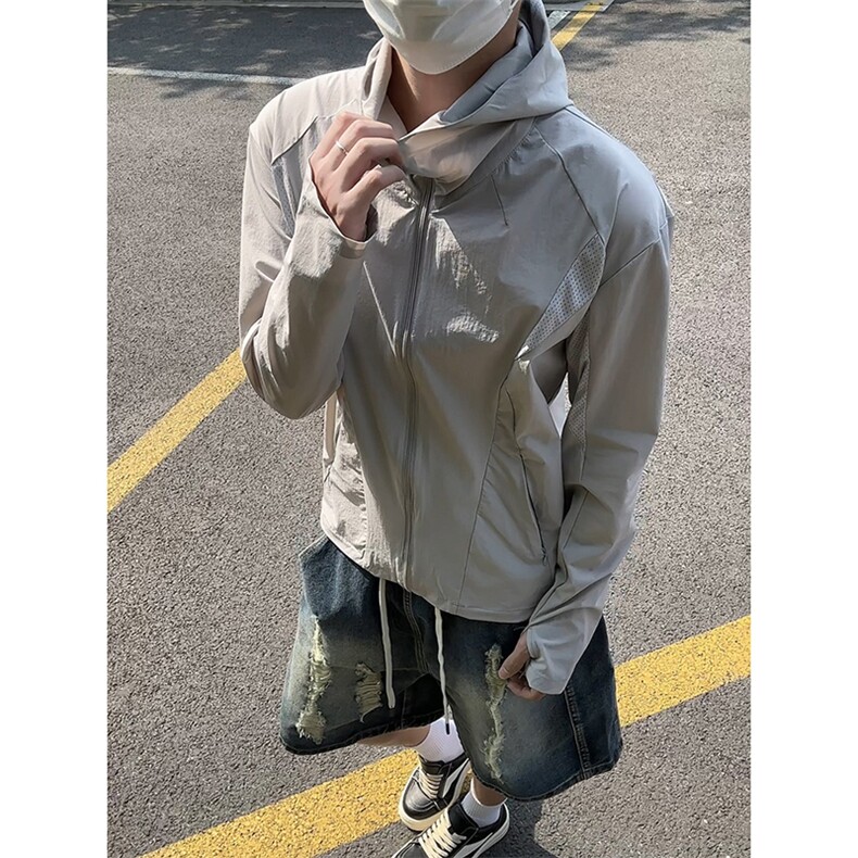 防晒衣原纱防晒UPF50+有报告9093-P65,男装防晒衣,电商B380（原B361）