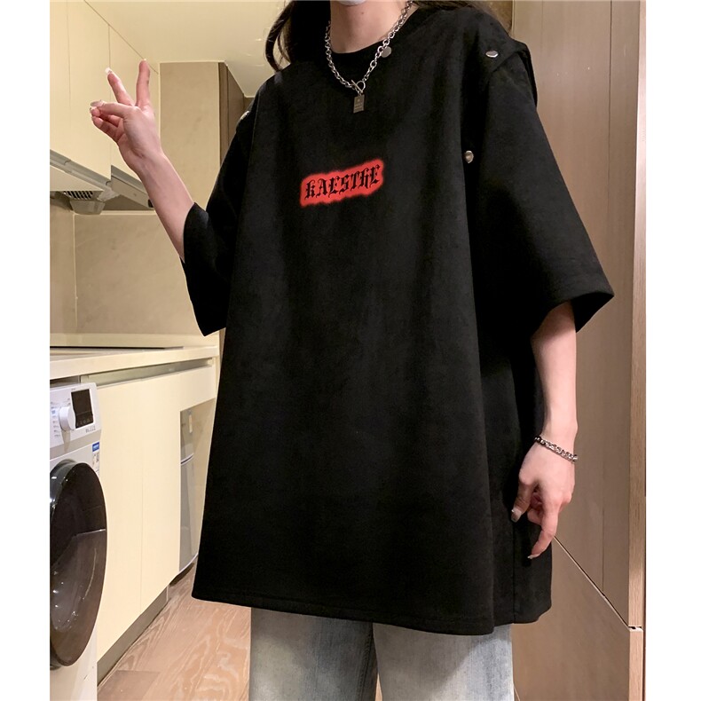 中性夏装新款麂皮绒印花可拆卸圆领宽松短袖T恤女背心D286P38,男装背心/马甲,电商A335-1（原A458）