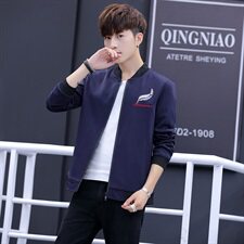 2021春秋季新品男士韩版时尚修身棒球领夹克上衣A158J，男装夹克，星座310B-3