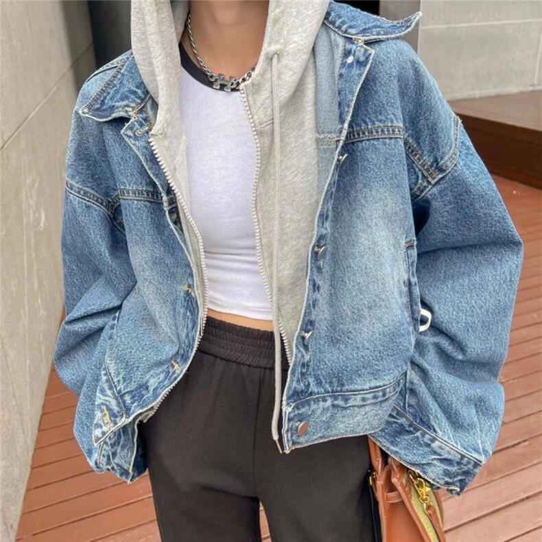 春季新品个性牛仔外套,女装其它,ANRUILA