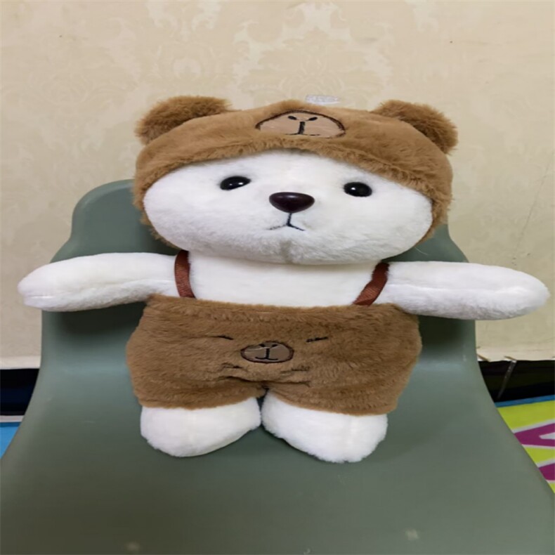 背带水豚熊，芊朵朵毛绒玩具