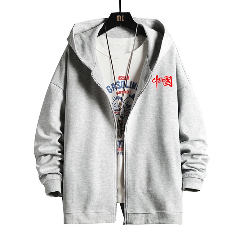 KS21276-P38加绒款-P43连帽开衫卫衣男运动外套大码班服网格,男装卫衣,电商A040A