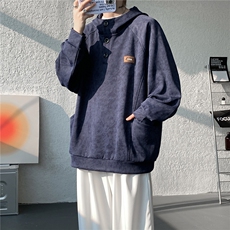 WY10199-特P45春装新款2026长袖连帽男装老钱风卫衣上衣外套，女装短外套，电商A059