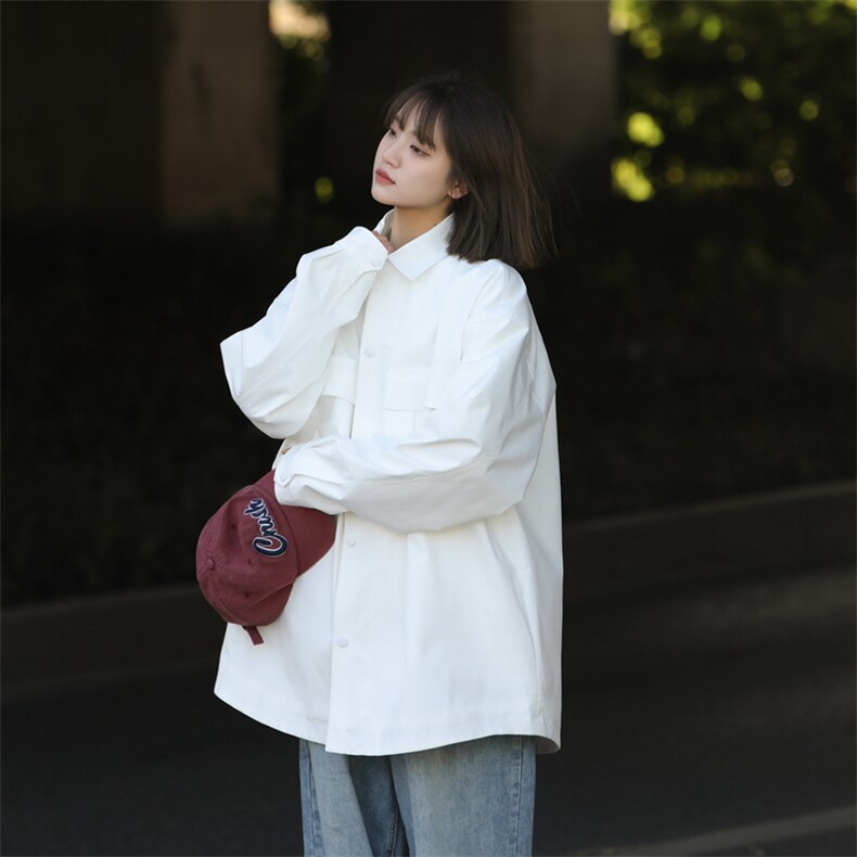 春季新款现货中性风夹克户外纯色衬衫领外套DSA157B-CS02-P55图片