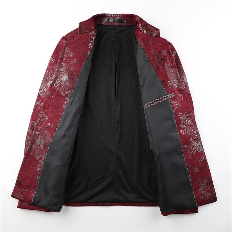 XZ8625P90修身中山装西服外套男春秋季立领休闲西装外套男士单西,男装西服,星座510A-2