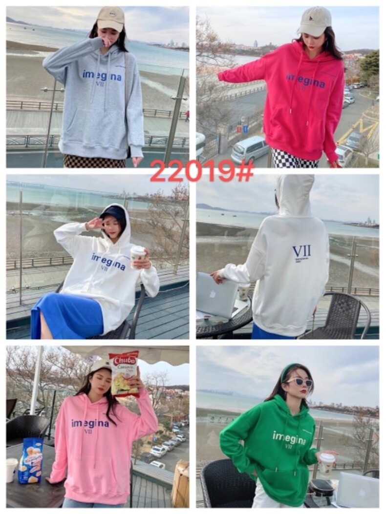 休闲时尚戴帽卫衣，女装卫衣/绒衫，泽妤