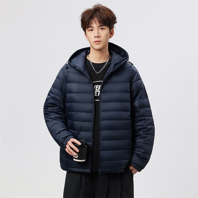 大货10W件光板得物二开排骨羽绒服90绒轻便外套A266-YR2502-P135,男装羽绒服,电商A266