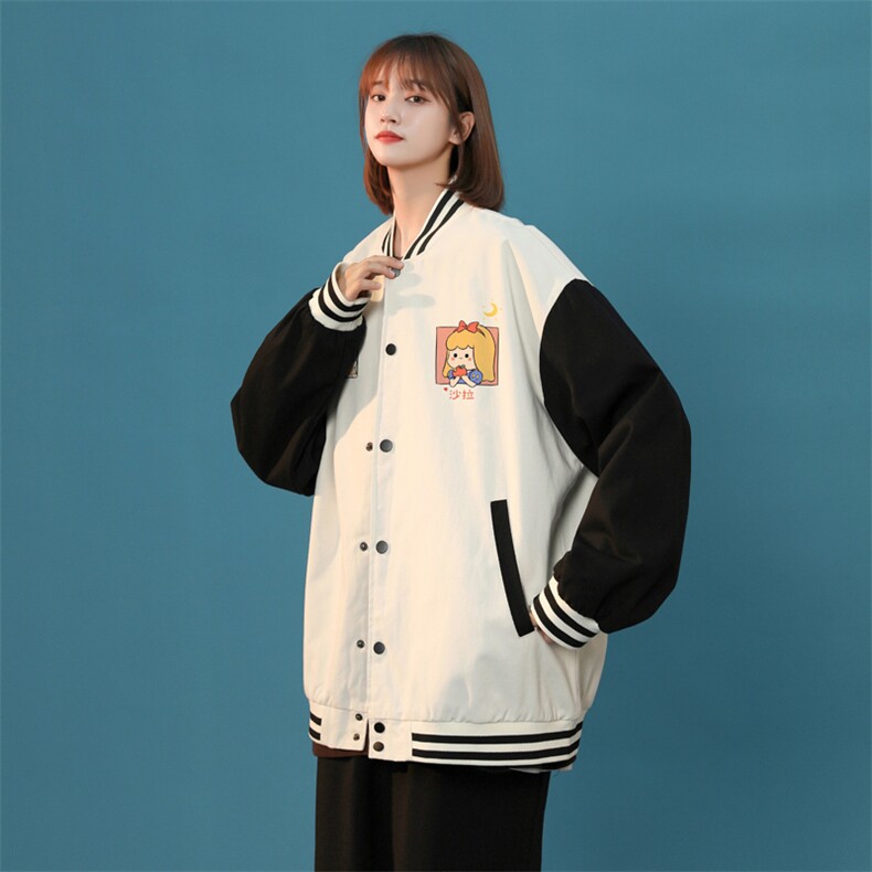 中性风春秋季情侣棒球服男女休闲夹克女时尚外套男BQF299-P50，男装夹克，电商B371