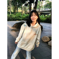 网图有货华棉花卉刺绣初秋卫衣男女高街情侣宽松上衣A814-P48，男装卫衣，星座1505