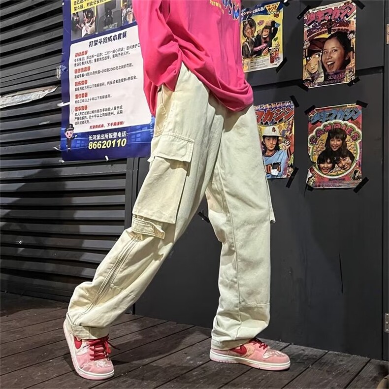 牛仔裤男秋季潮大码休闲裤子高街慵懒男D1030P42,男装牛仔裤,星座1116-2