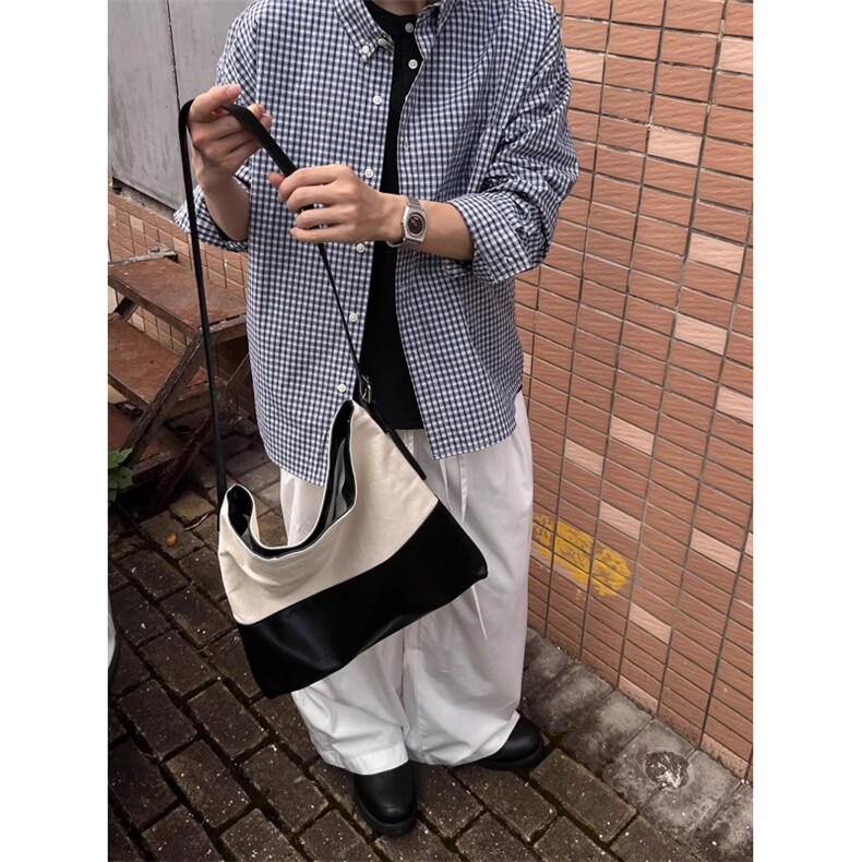 日系复古格子通勤宽松衬衫男情侣上衣衬衣513ACS2538P47,男装衬衫,星座513A