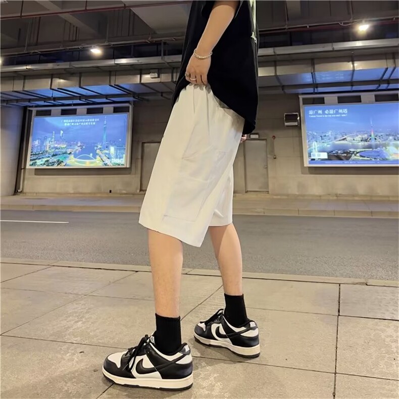 纯色五分裤直筒型新款夏季男休闲裤潮青春CD99P35,男装休闲裤,星座1116-2