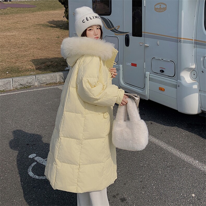 现货  奶呼呼大纽扣加厚长款羽绒服 2C236-808-P285-K385图片