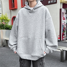 W366-P60M-6XL秋季美式重磅扎染酷丝棉加绒套头连帽拉链卫衣，男装卫衣，星座109