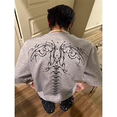 网络图现货美式潮牌小众设计感酷帅纯棉烫珠印花短袖T恤JT59-P42，男装T恤，星座715-7