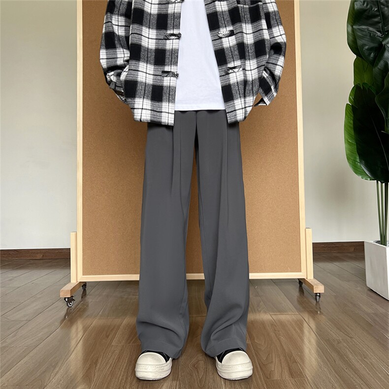 A450-XK777-P65控89长裤休闲裤小西裤宽松直筒拖地裤，男装休闲裤，电商A450