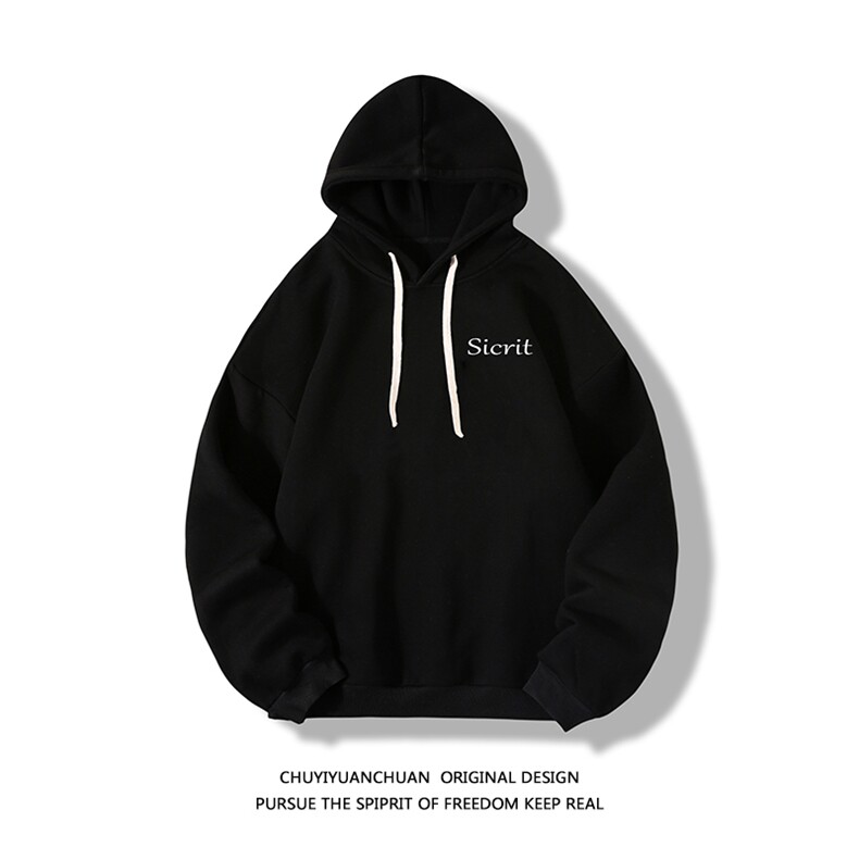 WY2098-P35加绒款-P40纯连帽卫衣男大码运动帽衫宽松薄白底,男装卫衣,电商A040A