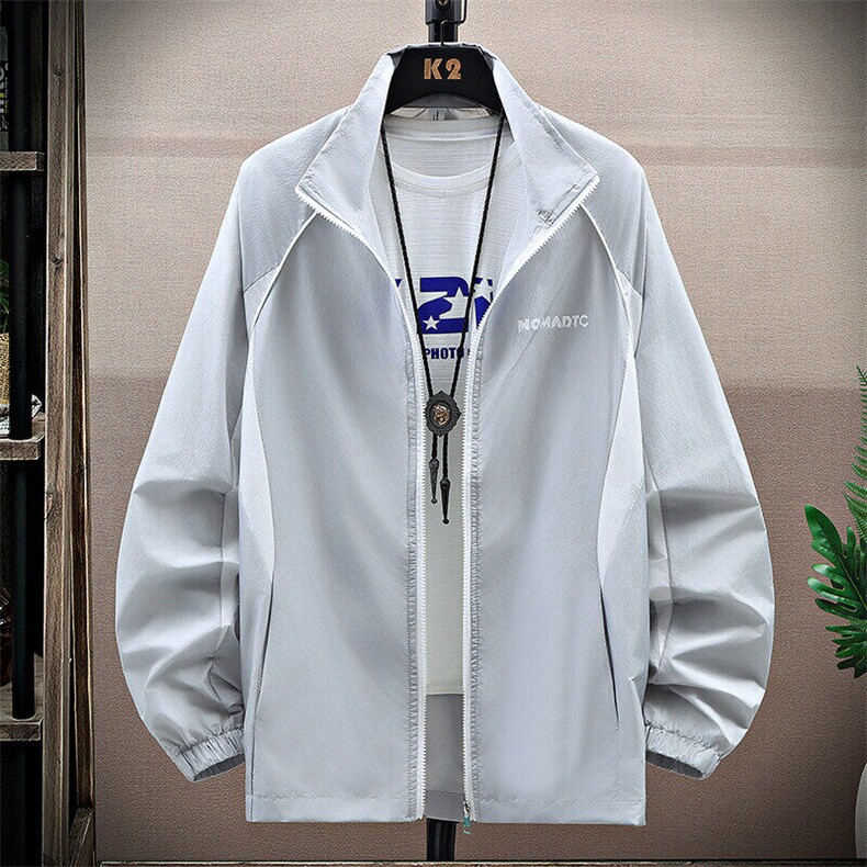 防晒衣UPF40带防紫外防晒服户外冰丝透气,男装防晒衣,星座1206（原A206）